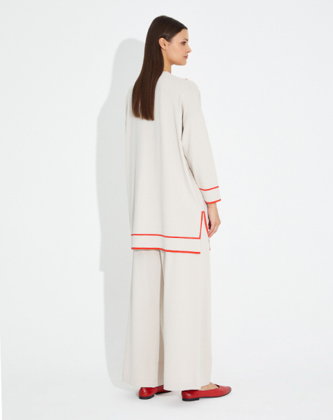 T23Y-6022 Gizli V Yaka Triko Tunik - 3