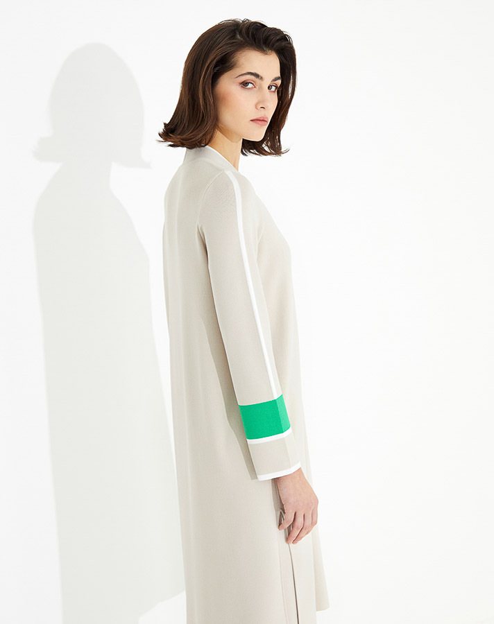 T23Y-6025 V Yaka Uzun Triko Tunik - 3