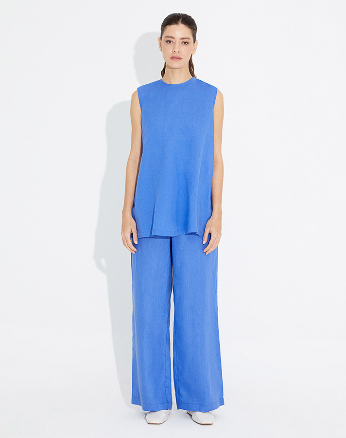 T23Y-6032 Kolsuz Keten Tunik - 10