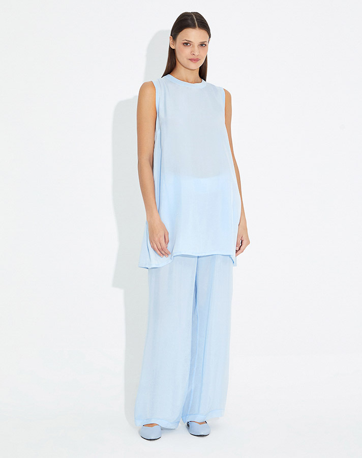 T23Y-6034 Kolsuz Kupra Triko Basic Tunik - 5