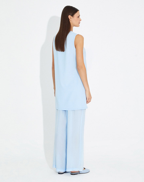 T23Y-6034 Kolsuz Kupra Triko Basic Tunik - 6