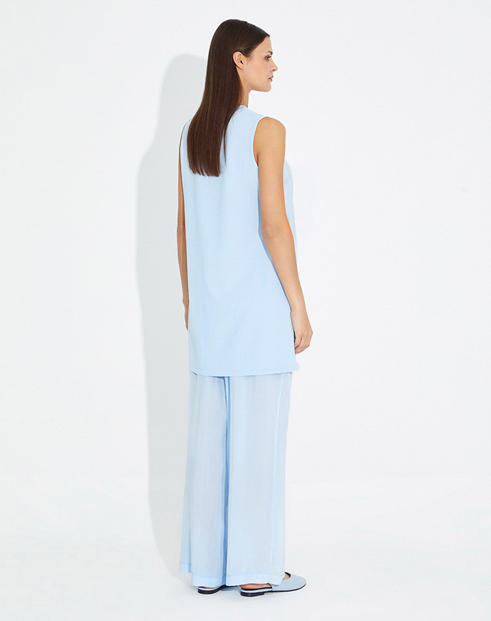 T23Y-6034 Kolsuz Kupra Triko Basic Tunik - 6