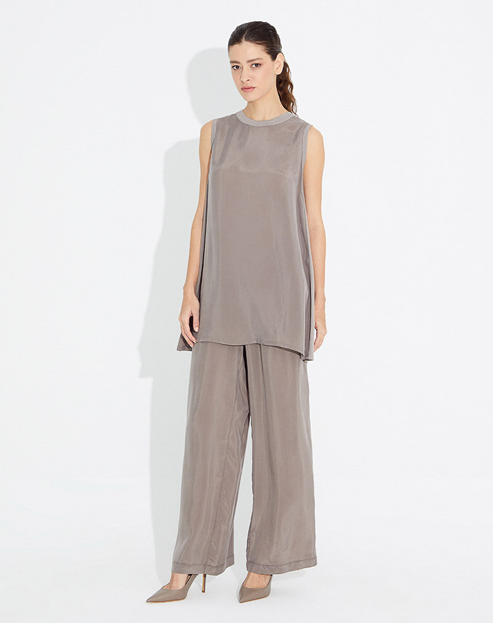 T23Y-6034 Kolsuz Kupra Triko Basic Tunik - 9