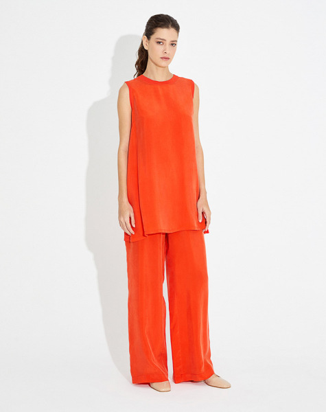 T23Y-6034 Kolsuz Kupra Triko Basic Tunik - 11