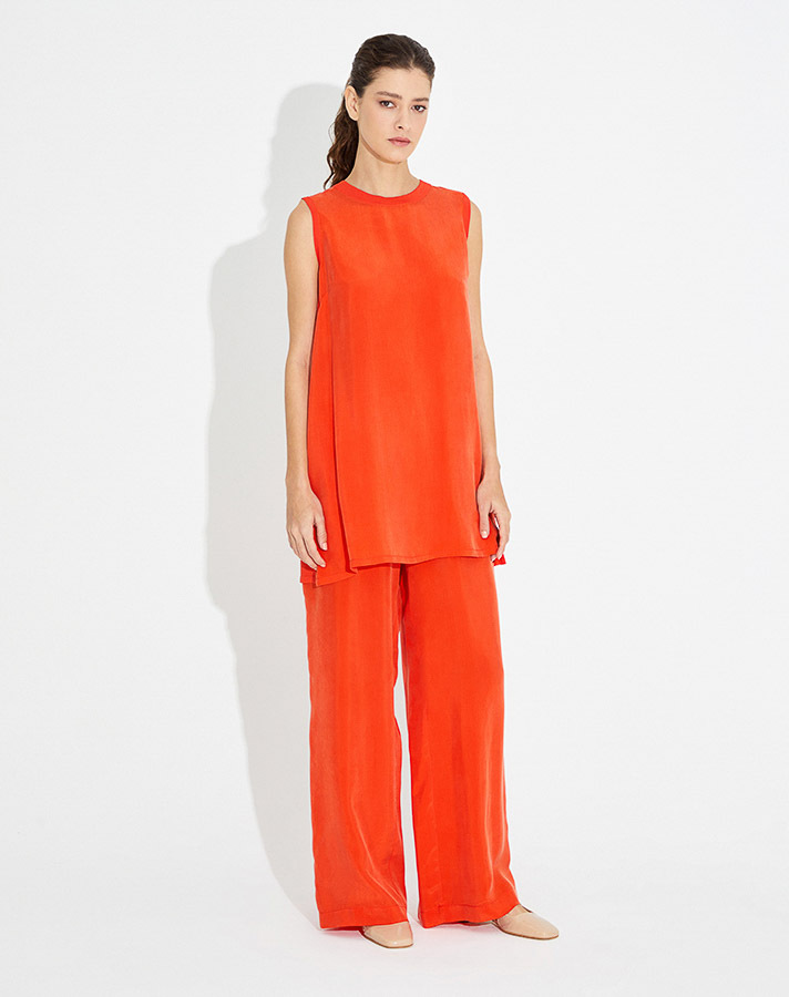 T23Y-6034 Kolsuz Kupra Triko Basic Tunik - 11