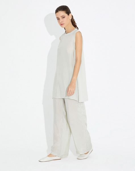 T23Y-6034 Kolsuz Kupra Triko Basic Tunik - 14