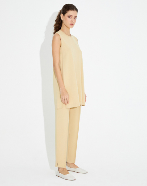 T23Y-7000 Dar Paça Triko Pantolon 1504-MANGO 