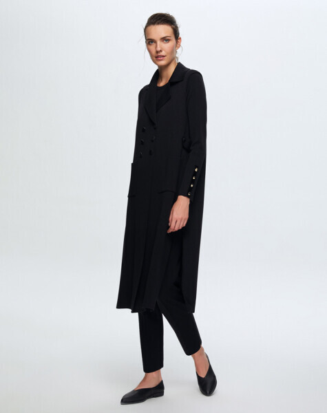 T24K-1000 Uzun Triko Yelek BLACK - 21