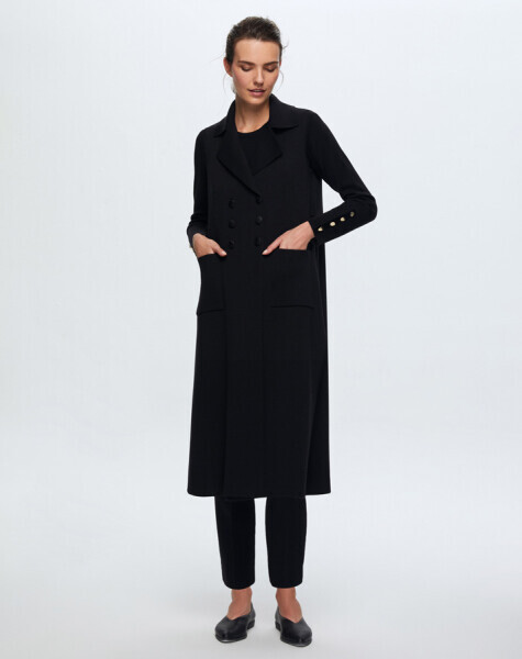 T24K-1000 Uzun Triko Yelek BLACK - 23