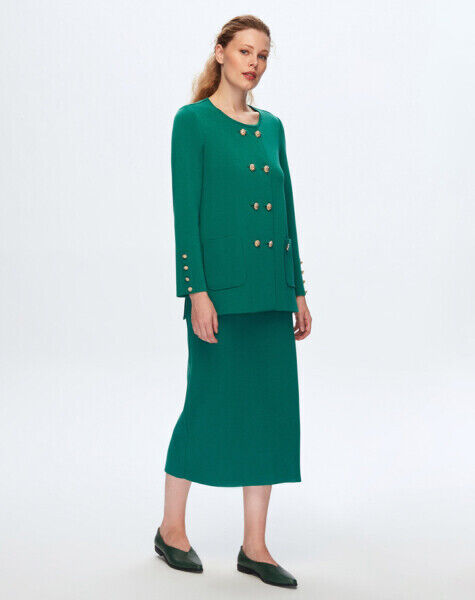 T24K-2013 A Kesim Düz Renk Etek IMOLA-EMERLAND - 1