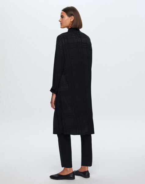 Jakarlı Kupro Siyah Gömlek - 3
