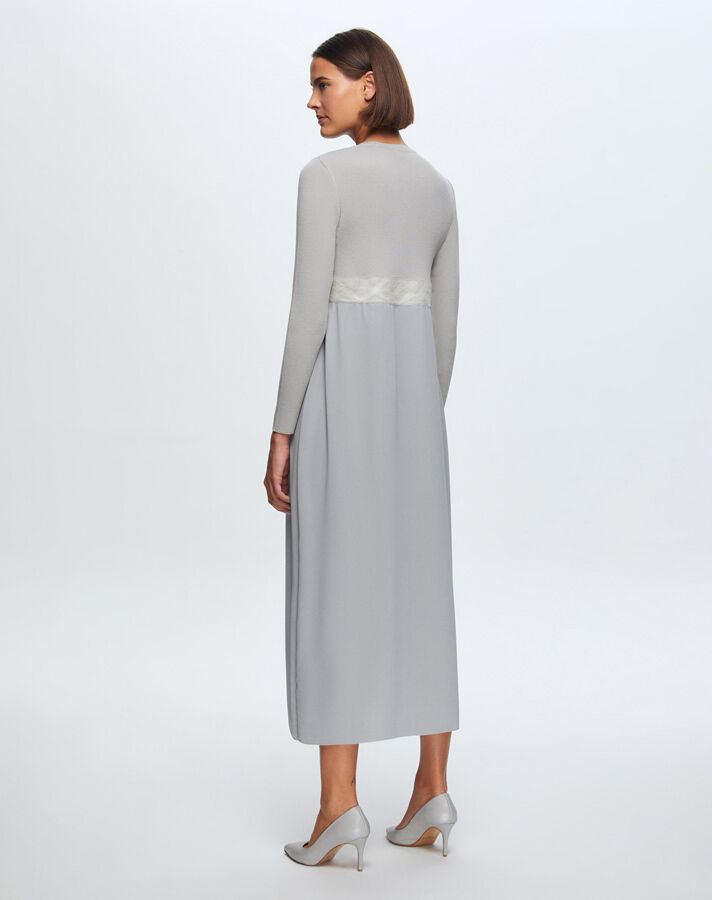 Felt Detailed Knitwear Dress - 3