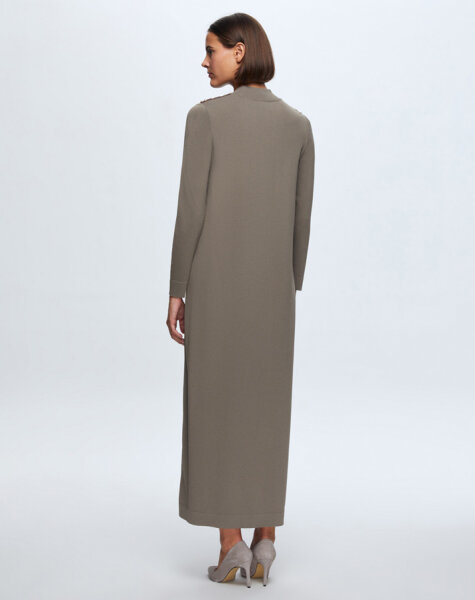 T24K-4009 Parlak Taşlı Elbise 1047-MİNK - 4