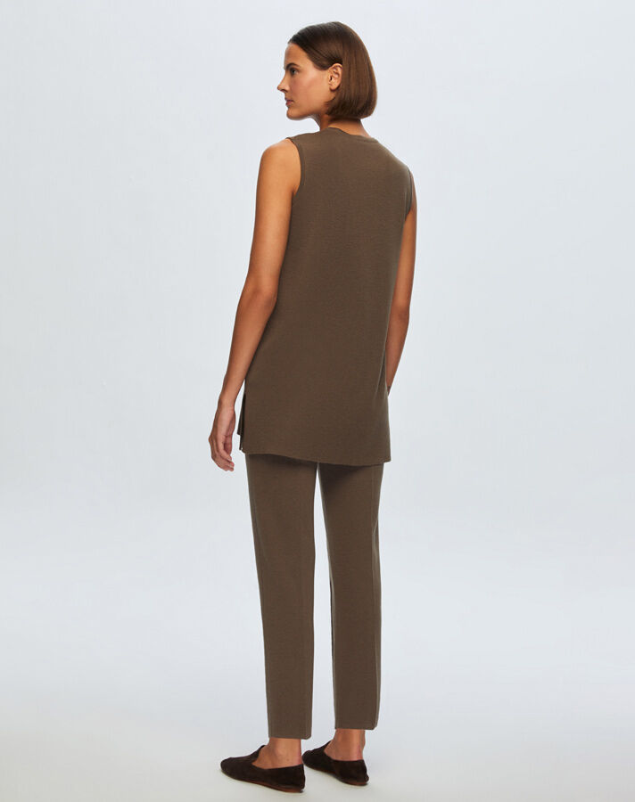 T24K-6000 Kolsuz Basic Tunik DATA-BROWN - 2