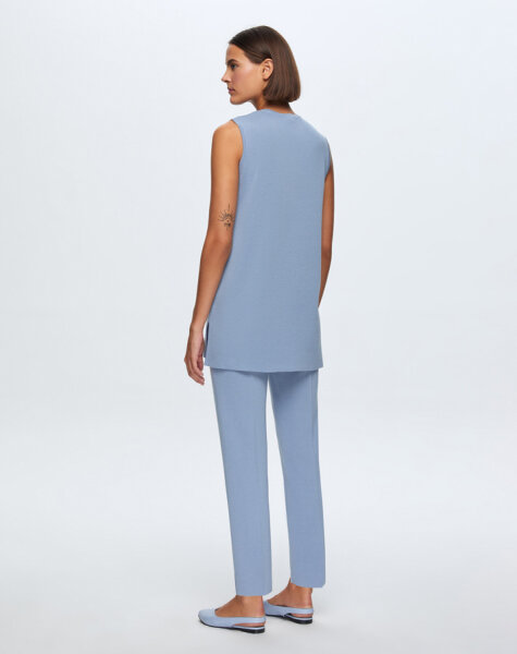 T24K-6000 Kolsuz Basic Tunik OVALE-BLUE - 2