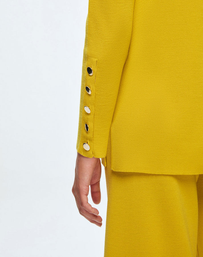 T24K-6001 Uzun Kollu Basic Tunik ETİCA-YELLOW - 2