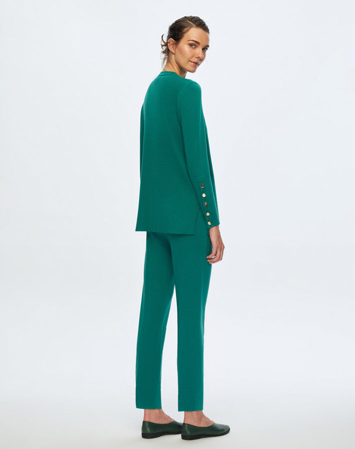 T24K-6001 Uzun Kollu Basic Tunik IMOLA-EMERLAND - 2