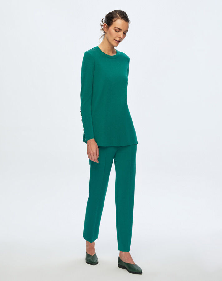 T24K-6001 Uzun Kollu Basic Tunik IMOLA-EMERLAND - 1