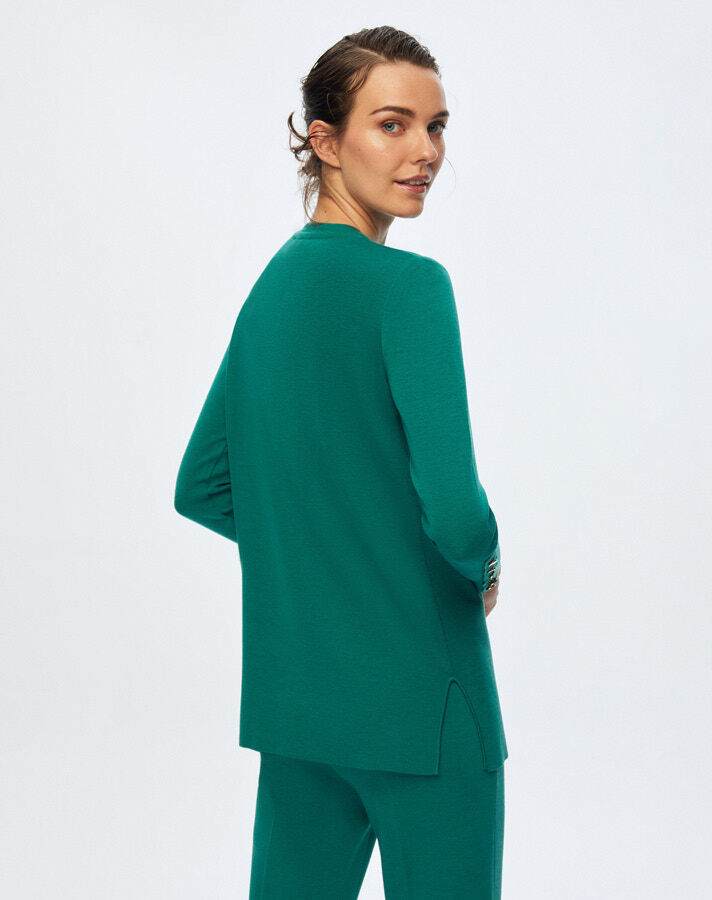 T24K-6001 Uzun Kollu Basic Tunik IMOLA-EMERLAND - 3