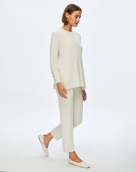 T24K-6001 Uzun Kollu Basic Tunik RAME-BONE - MISS DALIDA