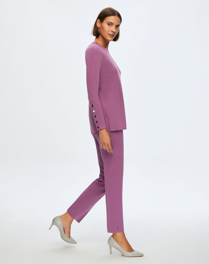 T24K-6001 Uzun Kollu Basic Tunik SCOPA-ORCHİDE - 1