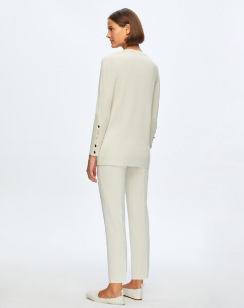 T24K-6001 Uzun Kollu Basic Tunik TERRA-MİLKY - 3