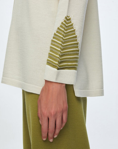 T24K-6002 Örgü Detaylı Triko Tunik VOLO-SMOKE - 4