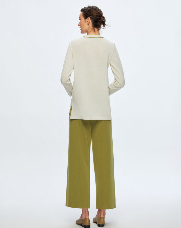 T24K-6002 Örgü Detaylı Triko Tunik VOLO-SMOKE - 2