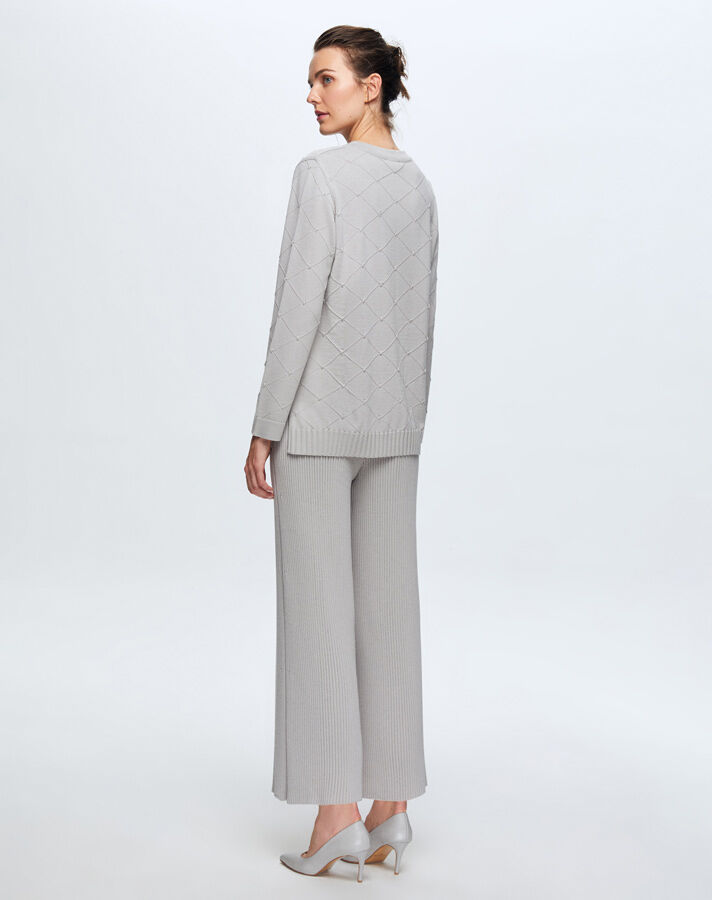 T24K-6005 Kendinden Dokulu Tunik - 6