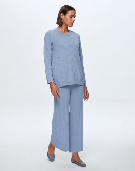 T24K-6005 Kendinden Dokulu Tunik - 10