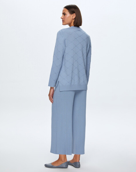 T24K-6005 Kendinden Dokulu Tunik - 12
