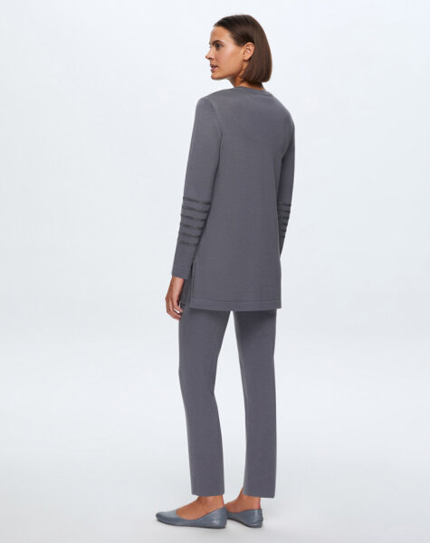 T24K-6008 Kolu Taşlı Tunik OMERO-DARK GREY - 3