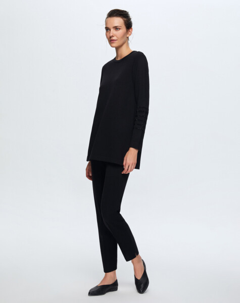 T24K-6008 Kolu Taşlı Tunik - 10