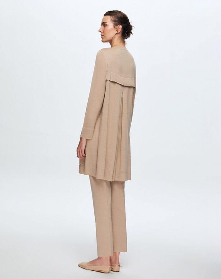 T24K-6010 Arkası Uzun Tunik COMO-CAREMEL - 2