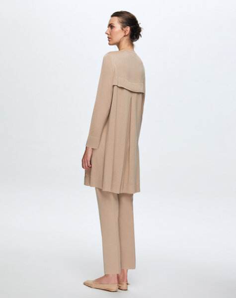 T24K-6010 Arkası Uzun Tunik COMO-CAREMEL - 2
