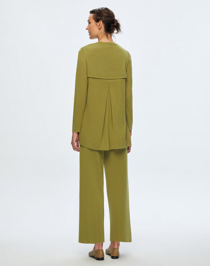 T24K-6010 Arkası Uzun Tunik FİABA-OLİVE - 3