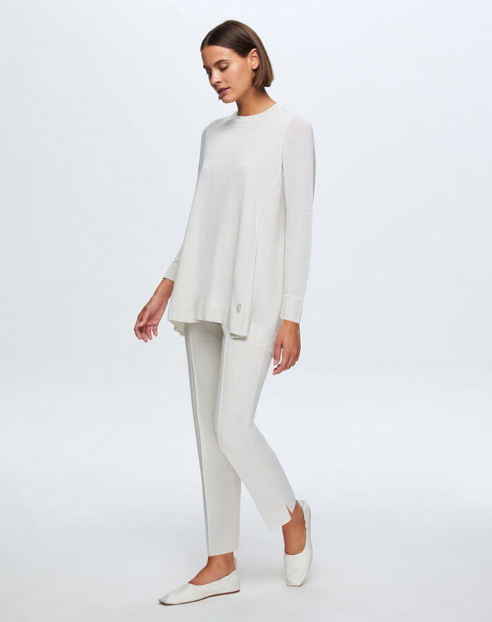 T24K-6010 Arkası Uzun Tunik VOLO-SMOKE - 2