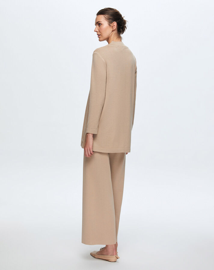 T24K-6011 V Yaka Triko Tunik VOLO-SMOKE - 2