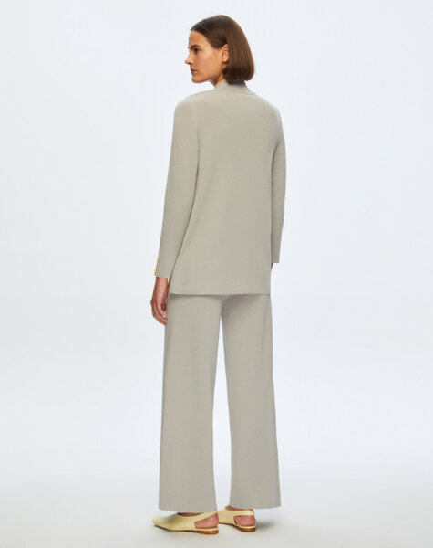 T24K-6017 Renk Şeritli Triko Tunik VİLLA-GREY - 3