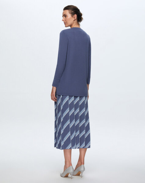 T24K-6020 Düz Renk Basic Tunik OGGİ-BULLET - 2