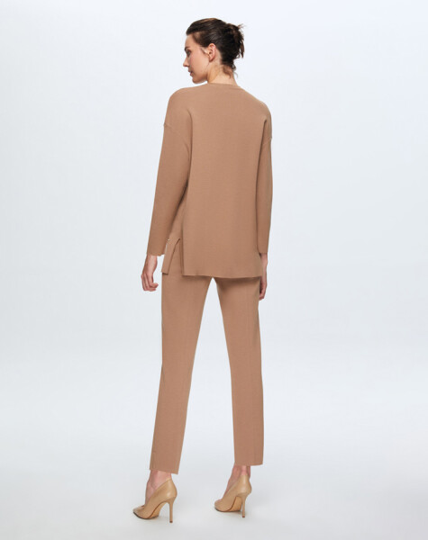 T24K-6024 Önü Taşlı Basic Tunik - 9