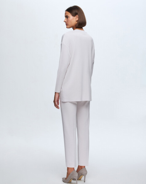 T24K-6024 Önü Taşlı Basic Tunik - 11