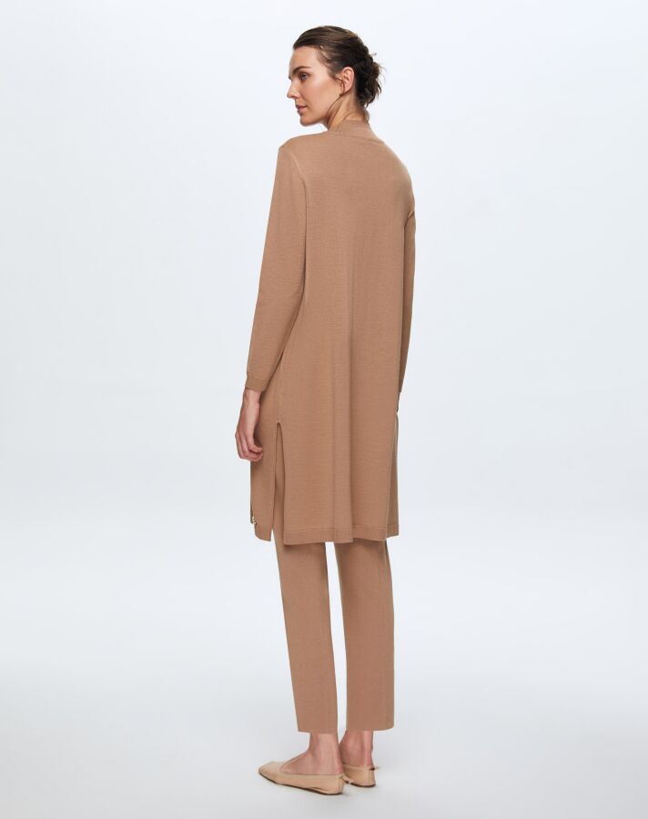 T24K-6030 Saç Örgü Detaylı Tunik COMO-CAREMEL - 2