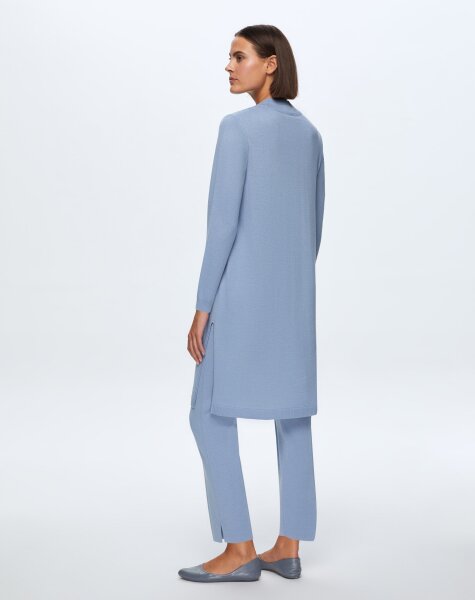  T24K-6030 Saç Örgü Detaylı Tunik OVALE-BLUE - 2