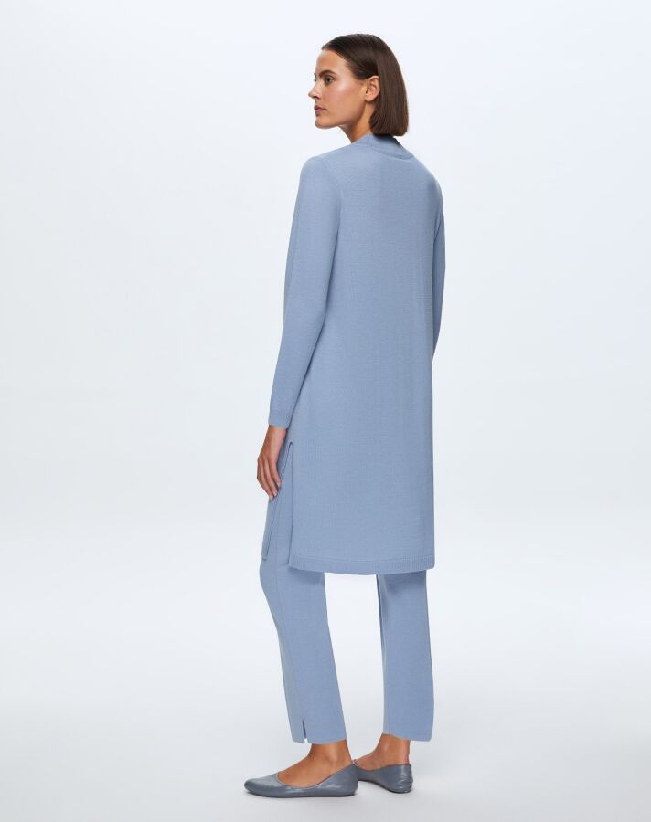  T24K-6030 Saç Örgü Detaylı Tunik OVALE-BLUE - 2