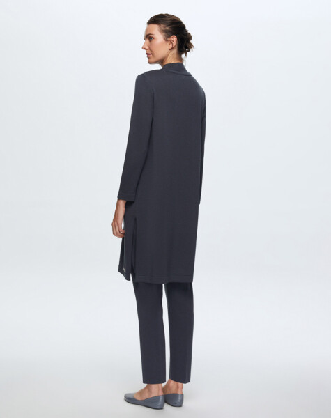 T24K-6031 V Yaka Uzun Triko Tunik - 5