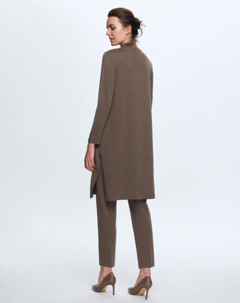 T24K-6031 V Yaka Uzun Triko Tunik - 7