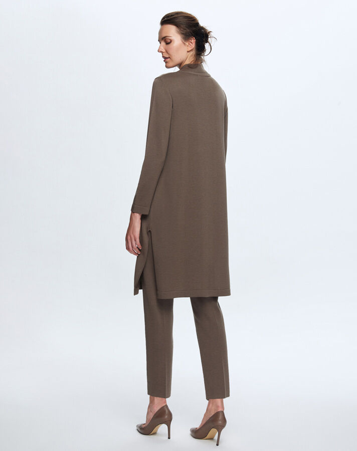 T24K-6031 V Yaka Uzun Triko Tunik - 7