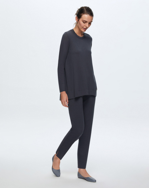 T24K-6032 Sırt Plise Detaylı Triko Tunik - 6