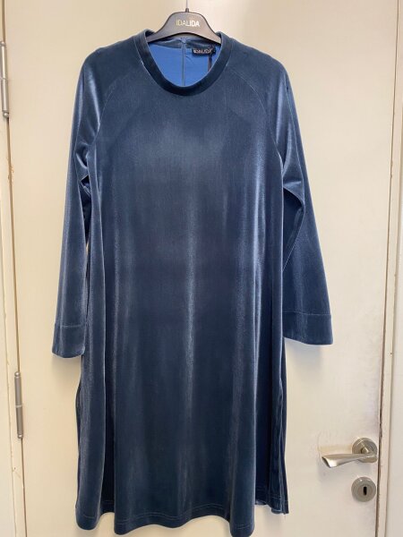 T24K-6033 A Kesim Kadife Tunik PETROL - 2